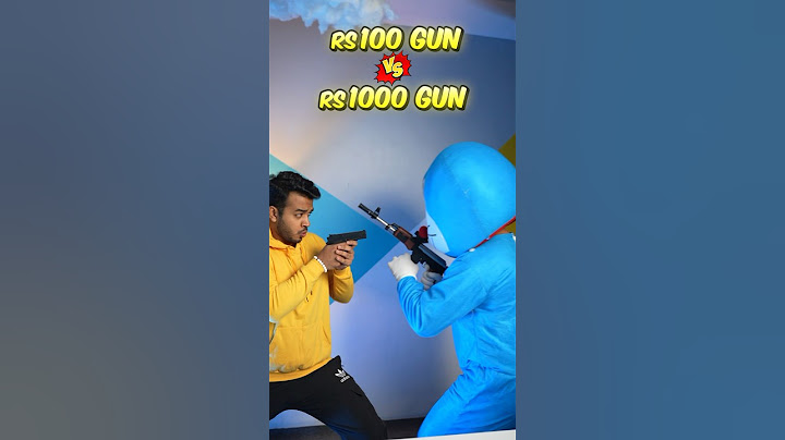 Rs.100 vs Rs.1000 Gun! 🔫