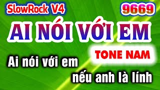 Karaoke AI NÓI VỚI EM Tone Nam Nhạc Sống KLA | Karaoke Organ 9669
