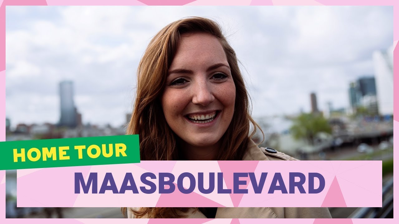 Tour of Marieke’s home in the Maasboulevard building | Rotterdam Centrum