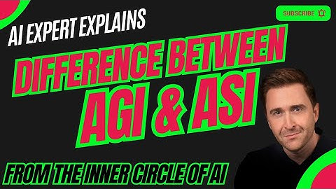 The difference between Ai, GenAi, Super Narrow Ai, AGI and ASI