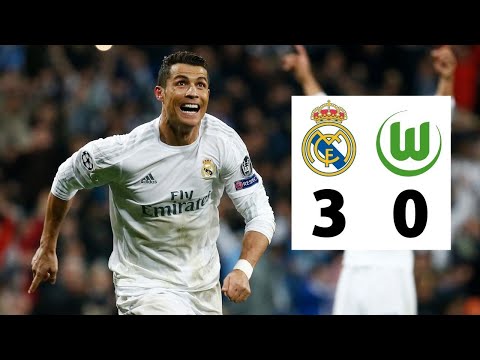Real Madrid vs Wolfsburg 3-0 CR7 HAT TRICK UCL Quarter Final 2015/2016 All Goals