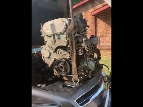 Chevy Malibu engine swap - YouTube