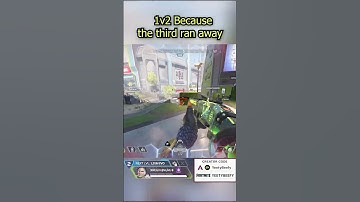 1v2 because the third ran #howtogetbetteratapexlegends #apexlegends