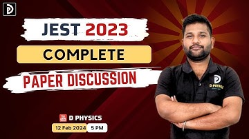 Paper Discussion JEST  2023  Physical Science