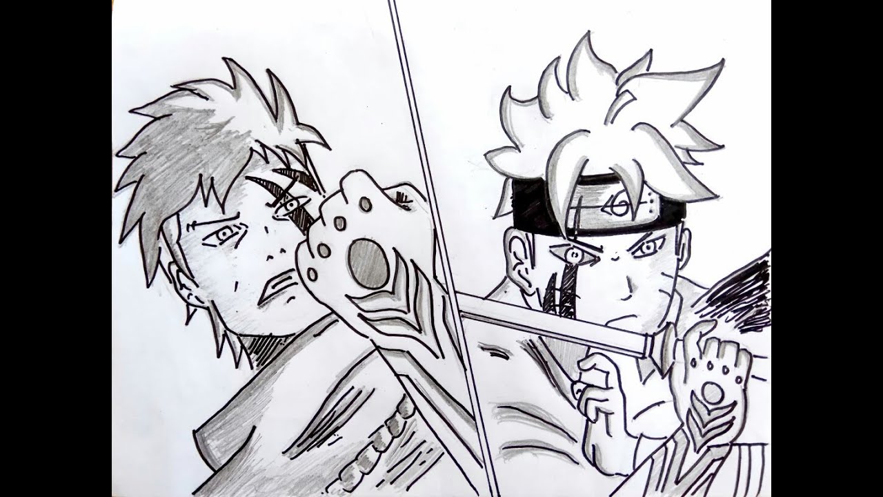 Carlos Arts — 🖋️ Desenho do olho do Kawaki do Anime Boruto