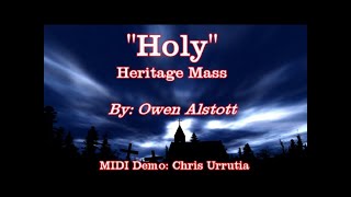 Miniatura del video "Holy (Heritage Mass) - Owen Alstott"