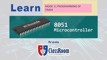 MODE 2 PROGRAMMING OF 8051 MICROCONTROLLER TIMER