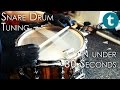 Snare Drum Tuning Tips | In 30 Seconds Or Less | Thomann