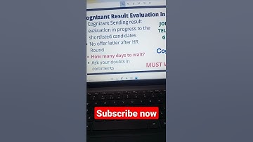 Cognizant Genc Result evaluation in progress mail