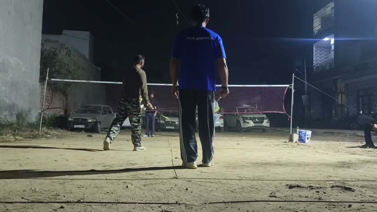 Badminton- Onkar/Gaurav Vs Amit/Aman, Amit/Aman Wins Score-21/09 (Scolded Them Under 10 💪😎🏸)