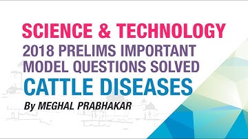 CATTLE DISEASES | PRELIMS IMPORTANT MODEL QUESTION SOLVED | GENERAL SCIENCE | EKAM IAS