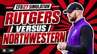Rutgers Football versus Northwestern Wildcats - College Football 27 Simulation
