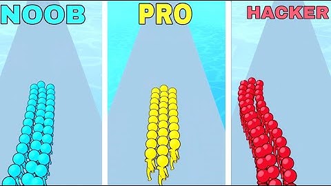 NOOB vs PRO vs HACKER in Runner Pusher!