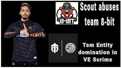 Scout angry 😡 on Team 8bit | TSM Entity dominating | Villager Esports Scrims