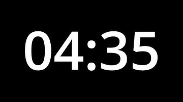 4 MINUTE 35 SECOND TIMER - No Sound - Full HD 1080p - COUNTDOWN - 275 SECOND