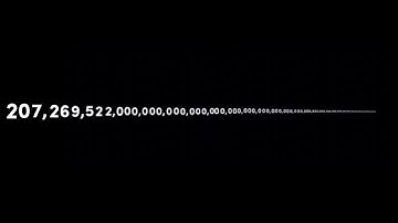 Numbers 0 To 1 Trigintillion With Sound Effects
