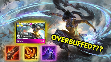 NEW OVERBUFFED VANQUISHERS WITH ⭐⭐⭐ NILAH | TFT Set 9.5