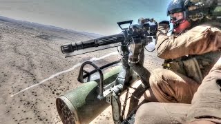 U.S. Military UH-1Y Venom Helicopter Aerial Gunnery