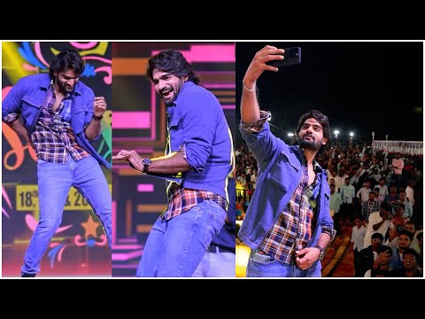 Hero Kartikeya backslashu0026 Team Bhaje Vaayu Vegam Received Grand Welcome at SVCET College in Chittoor | TFPC - TFPC