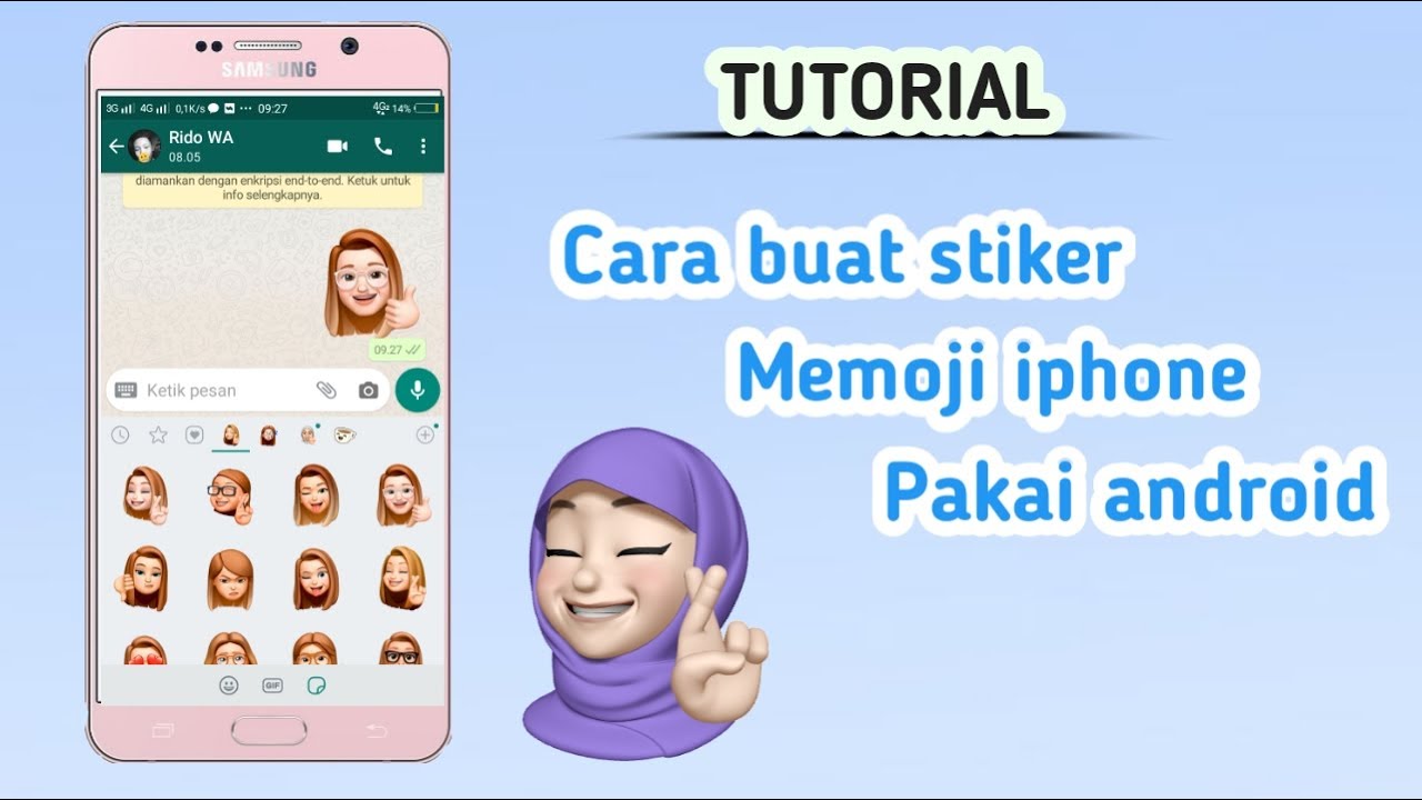  CARA  MEMBUAT  MEMOJI STIKER  WHATSAAP IPHONE  PAKAI ANDROID 