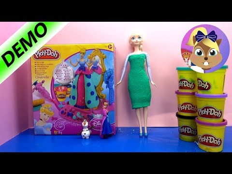 Disney ledena kraljica Frozen KRALJICA ELSA - napraviti haljinu sa Olafom i Anom pomoću Play Doh