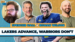 Lakers Win, Warriors Lose, Spencer Hall on CFB & WR Roman Wilson to the Pros | GoJo & Golic | Apr 17