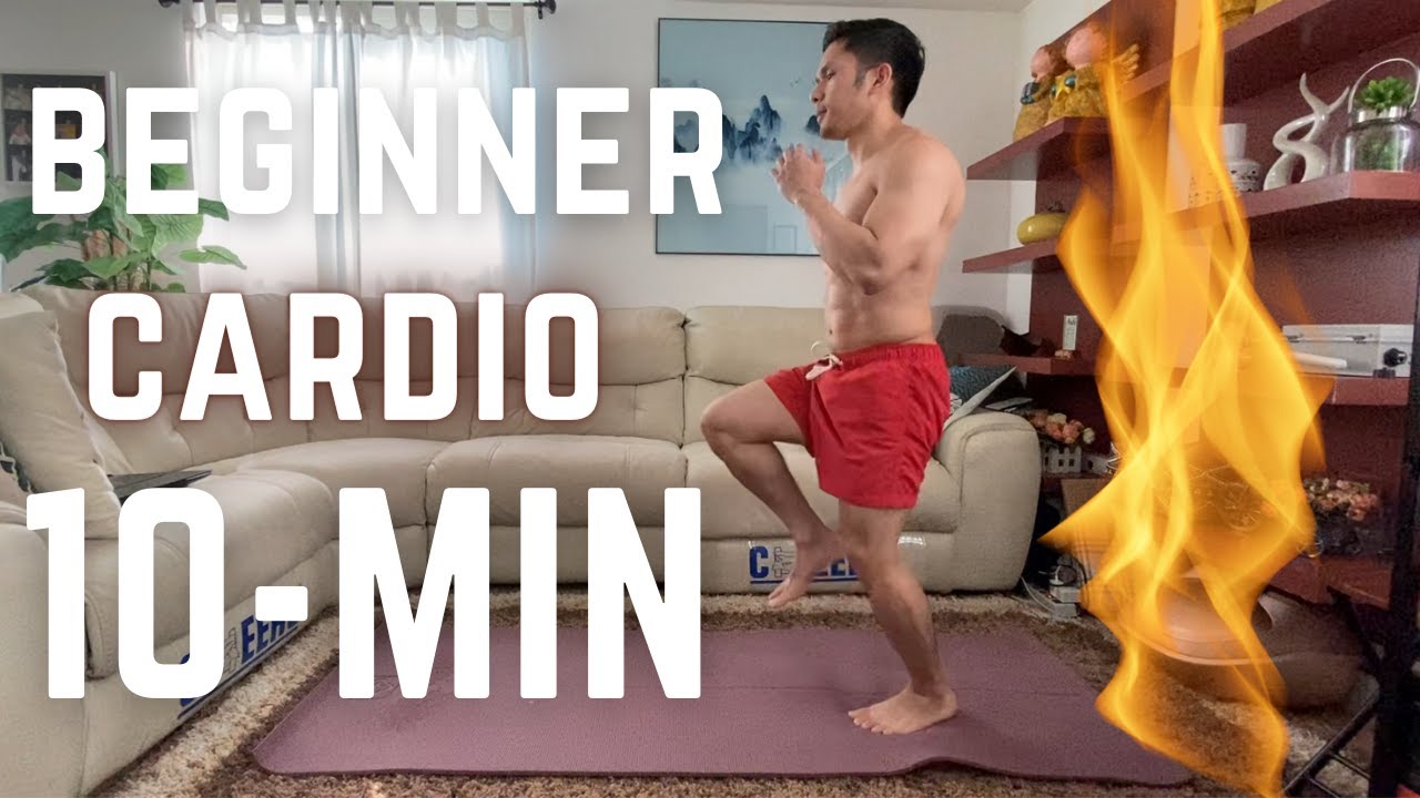 10MIN CARDIO WORKOUT NO EQUIPMENT BEGINNER YouTube