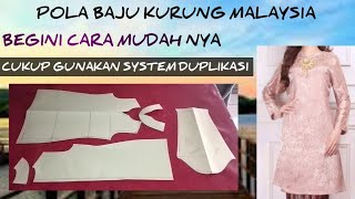 Tutorial pola baju kurung Malaysia