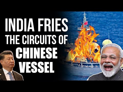 Chinese Spy Vessel forced to return back