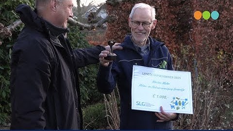 Marten Muller krijgt prijs Landschapsknokker 2025 van het  SLG