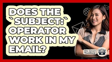 Does The `subject:` Operator Work In My Email?