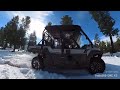 Playing With Bone Stock Kawasaki Mule PRO-FXT 4x4 RANCH EDITION In The Snow