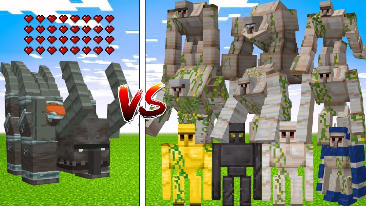 MUTANT RAVAGER vs ALL GOLEMS | MINECRAFT MOB BATTLE!! - YouTube