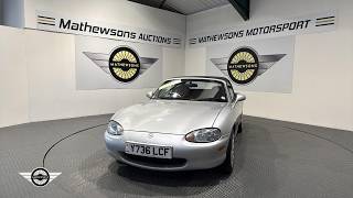 2001 MAZDA MX-5 CONRAN - PLATINUM | Mathewsons Classic Cars | Auction: 15, 16 & 17 April 2026 2001 Mazda Mx 5