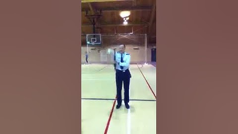 Col. Klassen spinning a rifle