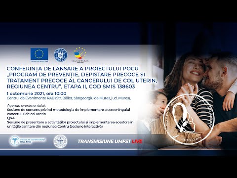 Conferința de lansare „Program de prevenție, depistare  și tratament al cancerului de col uterin ”.