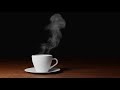 Coffee cup steam smoke simulation  in blender