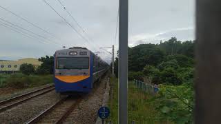 1090708 臺鐵516次莒光號富岡站南交會2233次區間車