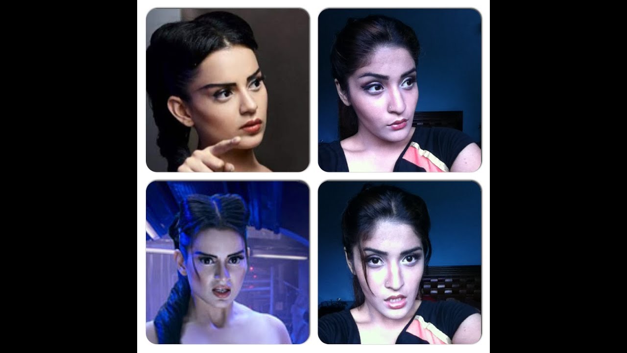 Kangana Ranaut Krishh 3 inspired makeup look-Cat eyes and contoured face -  YouTube