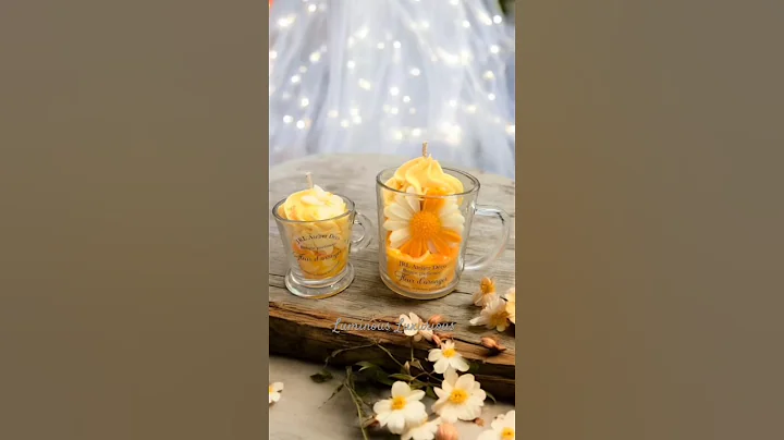 Glass Candle🥂 Flowers 🌺 #candle #viralshort #diy #viralvideo #ytshorts #smallbusiness #shorts #1k