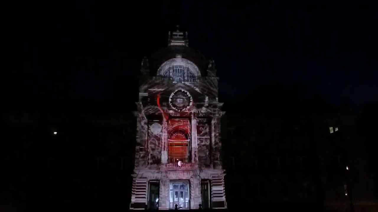 Classification de UNESCO de la Neustadt à Strasbourg spectacle lumineux