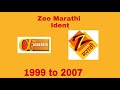 Zee marathi formally alpha tv marathi ident history 19992007