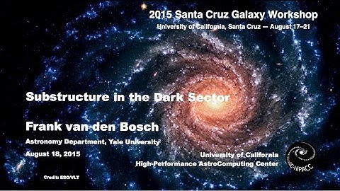 Substructure in the Dark Sector - Frank van den Bosch