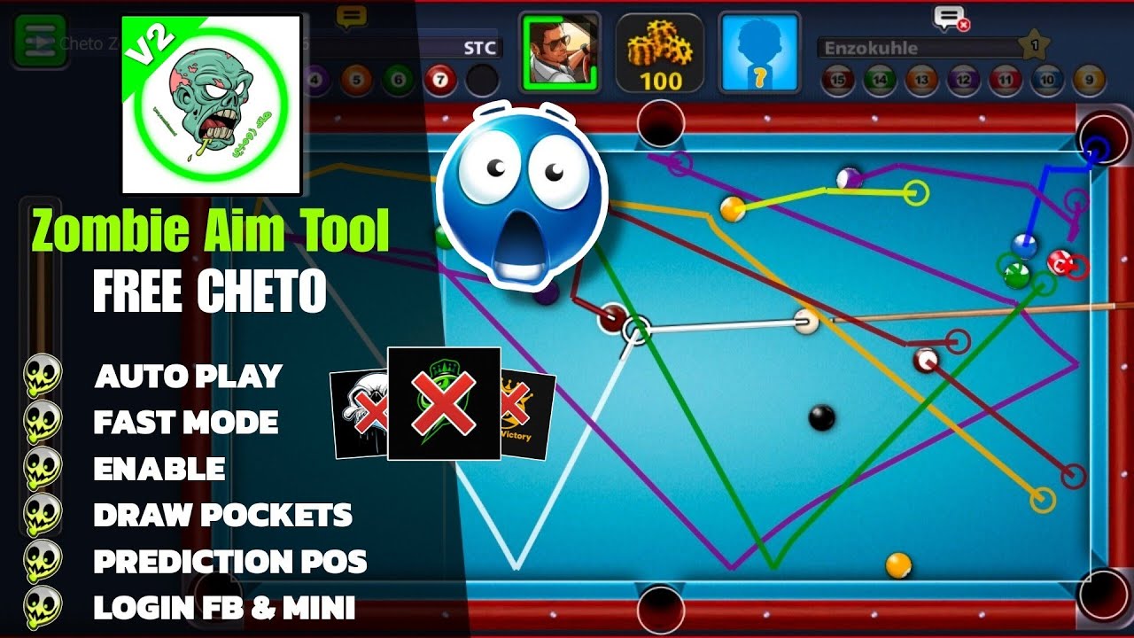 Zombie Aim Tool V2 Free Cheto All Problem Fixed 8 Ball Pool 100% Working π±