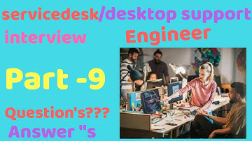 L1/L2 interview part-9  Troubleshoot servicedesk /desktop support engineer  video explain by swapna