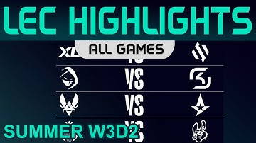 LEC Highlights Week3 Day2 LEC Summer 2022 All Games By Onivia