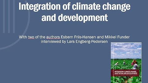 Integration of climate change and development
