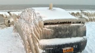 Car Frozen Solid in Frigid NY Temperatures