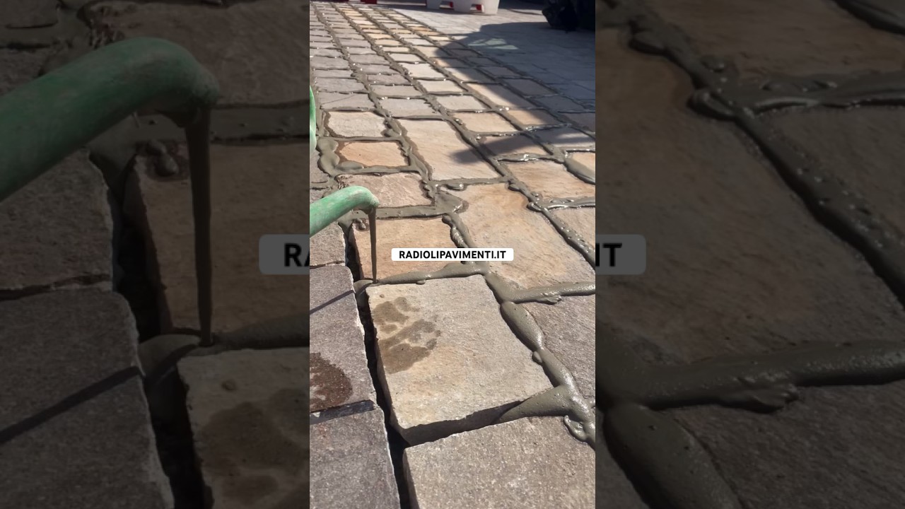 Boiacca per sigillatura porfido  lastre a correre 