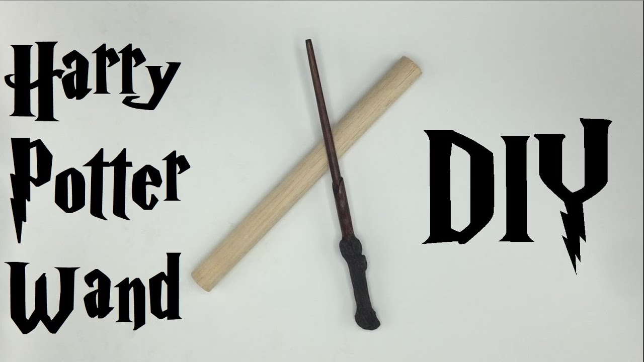 DIY How to Make a Harry Potter Wand from Wood YouTube